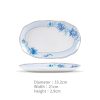 Handgefertigtes Bone-China-Geschirrset Golden Garden mit Goldakzenten Golden Garden Bone China Dinnerware Set with Gold Accents | INGRI - 6