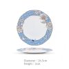 Handgefertigtes Bone-China-Geschirrset Golden Garden mit Goldakzenten Golden Garden Bone China Dinnerware Set with Gold Accents | INGRI - 3