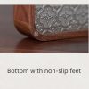Rechteckiges Serviertablett aus Walnussholz & gehärtetem Glas mit Zapfenverbindung Rectangular Walnut Tempered Glass Tea & Fruit Tray | Mortise & Tenon - 6
