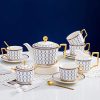 Teeservice „Circles & Dots“ aus Porzellan mit Goldrand Circles & Dots Porcelain Afternoon Tea Set with Gold Rims - 6