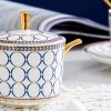 Teeservice „Circles & Dots“ aus Porzellan mit Goldrand Circles & Dots Porcelain Afternoon Tea Set with Gold Rims - 5