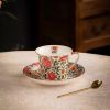 Englisches Teeservice aus Bone China mit roten Rosen und Golddekor Red Rose Bone China English Tea Set with Gold Accents - Elegant Tea Party - 2
