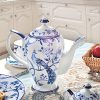 Blau-Weißes Bone China Teeservice mit Pfauen- und Pfingstrosen-Motiv Peacock Peony Blue & White Bone China Tea Set - Luxury Afternoon Tea - 3