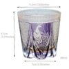 Handgefertigtes Edo-Kiriko-Whiskyglas mit Pfauen-Motiv & Holzkiste Regal Feather Dance: Edo Kiriko Peacock Motif Whisky Glass & Wooden Box - 6