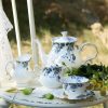 Englisches Teeservice aus Porzellan mit Blumenmuster und Ständer Floral English Tea Set with Rack | Porcelain Teapot Set - 2