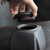 Keramik-Teedose mit Pflaumenblüten-Motiv und luftdichtem Verschluss Plum Blossom Ceramic Tea Caddy with Airtight Seal - Loose Leaf Storage - 7