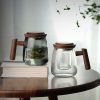 Glas-Teetasse mit Holzdeckel, Griff und Teesieb Glass Tea Mug with Wood Lid & Infuser (17 oz) - 7
