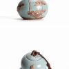 Hulu-Teedose aus Keramik mit handgemaltem Lotus-Motiv Hand-painted Lotus Hulu Ceramic Tea Caddy | Loose Tea Tin Storage - 3