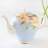 Feines Bone-China-Teeservice mit Blumenmuster und Servierständer Floral Bone China Afternoon Tea Set with Rack - 3