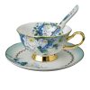 Teetassen- und Untertassen-Set aus Bone China mit vergoldetem Griff Golden Handle Bone China Tea Cup & Saucer Set | Elegant Violet Design - 6