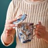 Klassischer Bone-China-Becher mit Deckel & Löffel Classical Bone China Mug with Lid & Spoon | Feicui Elegant Tea/Coffee Cup - 5