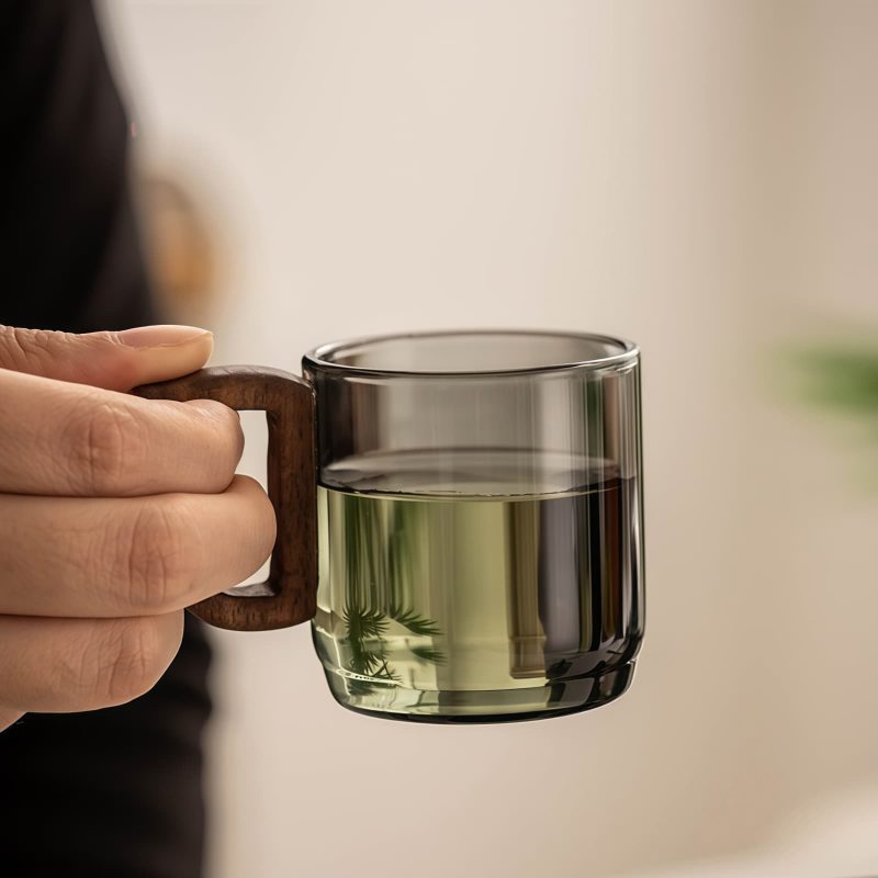 Portable Glass Travel Tea Set with Case - Modern Gongfu Brewing - 4