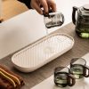 Portable Glass Travel Tea Set with Case - Modern Gongfu Brewing - 5