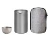 Leichtes Reise-Teeset aus reinem Titan mit Etui Pure Titanium Lightweight Chinese Travel Tea Set with Case - 6