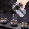 Leichtes Reise-Teeset aus reinem Titan mit Etui Pure Titanium Lightweight Chinese Travel Tea Set with Case - 4