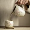 Kung-Fu-Teeset aus Porzellan mit Pfirsichzweig-Dekor Peach Branch Porcelain Kung Fu Tea Set - Elegant Chinese Tea Ceremony - 4