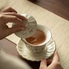Kung-Fu-Teeset aus Porzellan mit Pfirsichzweig-Dekor Peach Branch Porcelain Kung Fu Tea Set - Elegant Chinese Tea Ceremony - 2