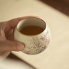 Kung-Fu-Teeset aus Porzellan mit Pfirsichzweig-Dekor Peach Branch Porcelain Kung Fu Tea Set - Elegant Chinese Tea Ceremony - 5
