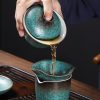 Green Lotus Ceramic Gongfu Tea Set | Vintage Chinese Tea Ceremony - 3