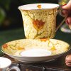 Tulip Porcelain Cup and Saucer Set with 24K Gold Trim - 2