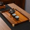 Tee-Tablett aus Walnussholz mit Messingecken Natural Walnut Tea Tray with Brass Corners | Luxury Serving Tray - 1
