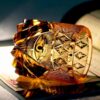 Angel's Gaze Crystal: Edo Kiriko Handcrafted Warm Amber Whisky Glass - 6