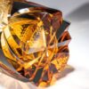 Angel's Gaze Crystal: Edo Kiriko Handcrafted Warm Amber Whisky Glass - 2