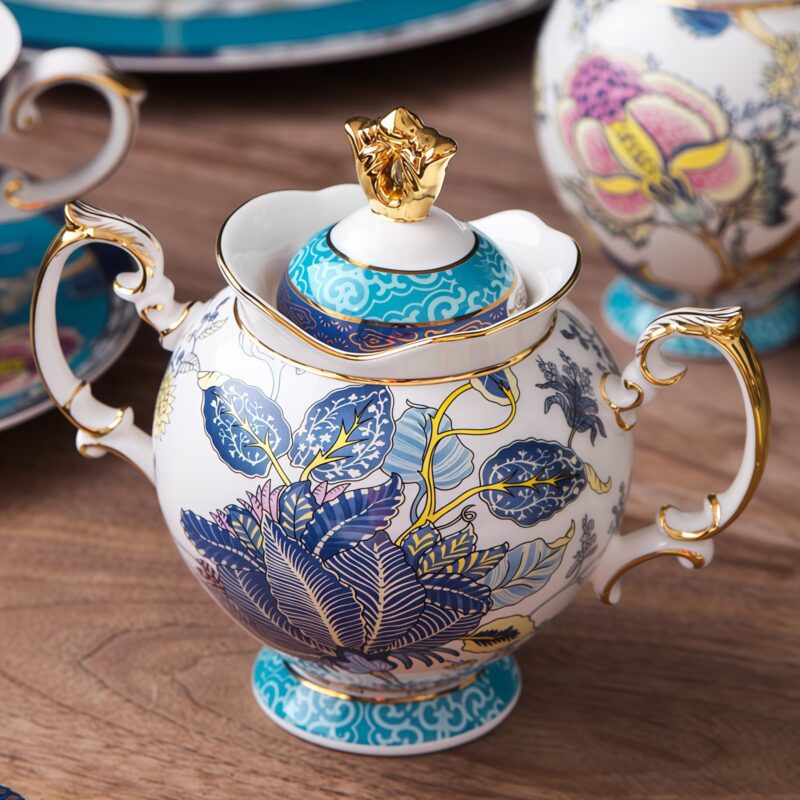 Handgefertigtes Bone-China-Teeservice „Jadeit“ mit edlem Golddekor INGRI Jadeite Handcrafted Bone China Tea Set with German Gold Detailing - 20