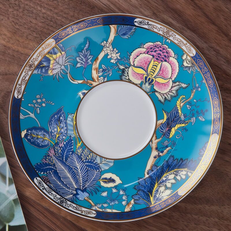 Handgefertigtes Bone-China-Teeservice „Jadeit“ mit edlem Golddekor INGRI Jadeite Handcrafted Bone China Tea Set with German Gold Detailing - 16