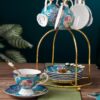 Handgefertigtes Bone-China-Teeservice „Jadeit“ mit edlem Golddekor INGRI Jadeite Handcrafted Bone China Tea Set with German Gold Detailing - 5