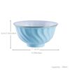 Handgefertigtes Bone-China-Geschirrset Ocean Blue mit echtem Goldrand INGRI Ocean Blue Handcrafted Bone China Dinnerware Set with Gold Rim - 14