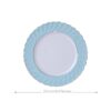 Handgefertigtes Bone-China-Geschirrset Ocean Blue mit echtem Goldrand INGRI Ocean Blue Handcrafted Bone China Dinnerware Set with Gold Rim - 22