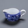 Blau-weißes Gongfu-Teeservice aus Porzellan mit Blumenmuster Blue & White Floral Porcelain Chinese Gongfu Tea Set - 9/22 Pcs - 3