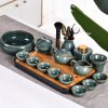 Gongfu Tee-Set aus Seladon-Porzellan Celadon Chinese Gongfu Tea Set - Exquisite Porcelain for Tea Ceremony - 4