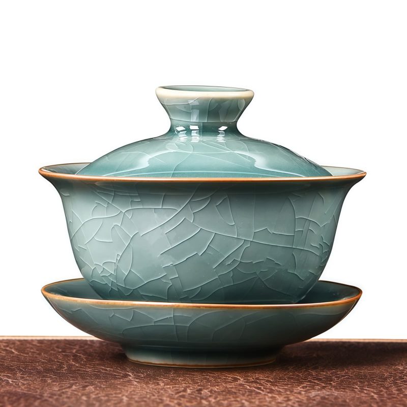 Gongfu Tee-Set aus Seladon-Porzellan Celadon Chinese Gongfu Tea Set - Exquisite Porcelain for Tea Ceremony - 1