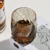 Edo-Kiriko-Whiskyglas aus bernsteinfarbenem Kristall mit edler Holzbox Edo Kiriko Amber Whisky Glass with Wooden Box - Artisan Made - 5