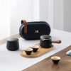 Pure Ceramic Travel Tea Set with Travel Bag - Upscale & Portable - 6
