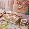 Englisches Teeservice aus Bone China mit Phoenix-Motiv und Stövchen Phoenix Pattern Bone China English Tea Set with Warmer | Premium Teaware - 5