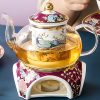 Englisches Teeservice aus Bone China mit Phoenix-Motiv und Stövchen Phoenix Pattern Bone China English Tea Set with Warmer | Premium Teaware - 3