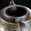 Chinesisches Gongfu Tee-Set aus Yixing-Ton mit Fugui-Blumengravur Fugui Themed Engraved Floral Yixing Clay Chinese Gongfu Tea Set - 4