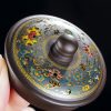 Chinesisches Gongfu Tee-Set aus Yixing-Ton mit Fugui-Blumengravur Fugui Themed Engraved Floral Yixing Clay Chinese Gongfu Tea Set - 5