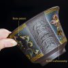 Chinesisches Gongfu Tee-Set aus Yixing-Ton mit Fugui-Blumengravur Fugui Themed Engraved Floral Yixing Clay Chinese Gongfu Tea Set - 6