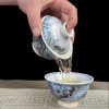 Jingdezhen Chinese Dragon Porcelain Gaiwan Tea Set | Exquisite 5-Piece Set - 7