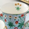Hand-painted Floral Porcelain Tea Cup & Saucer Set - Gift Box - 3