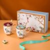 Handgefertigtes Bone-China-Tassenset für Paare mit Golddetails und goldenen Henkeln INGRI Handcrafted Bone China Couple Mug Set | Elegant Mugs - 9