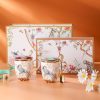 Handgefertigtes Bone-China-Tassenset für Paare mit Golddetails und goldenen Henkeln INGRI Handcrafted Bone China Couple Mug Set | Elegant Mugs - 4