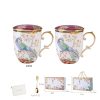 Handgefertigtes Bone-China-Tassenset für Paare mit Golddetails und goldenen Henkeln INGRI Handcrafted Bone China Couple Mug Set | Elegant Mugs - 6