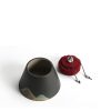 Tee-Caddy aus Naturkeramik mit Bergmotiv Mountain Pattern Crude Pottery Tea Caddy for Loose Tea Storage - 5