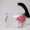 Automatisches Teeset aus Glas mit Emaille-Cloisonné und Ebenholzgriff Enamel Cloisonne Automatic Glass Tea Set with Ebony Wood Handle - 3