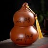 Tee-Aufbewahrungsdose aus Keramik im Zen-Design – Flaschenkürbis-Form Gourd-shaped Zen Pattern Pottery Tea Caddy for Loose Tea Storage - 7
